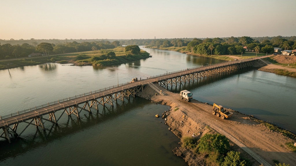 Arosemena inspeccionó el puente Bailey y la nueva sede de CNEL en Balao
