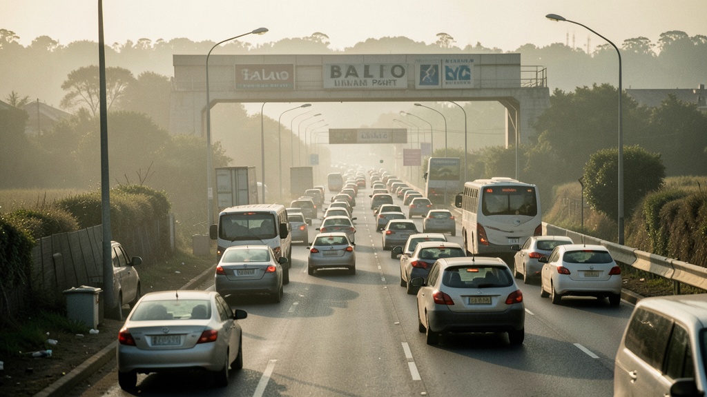 Reportan aglomeración masiva en vía al Puerto de Balao este lunes