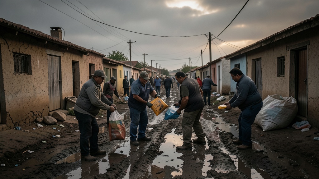 Prefecto Encalada supervisa respuesta a lluvias en Balao y entrega 400 kits humanitarios