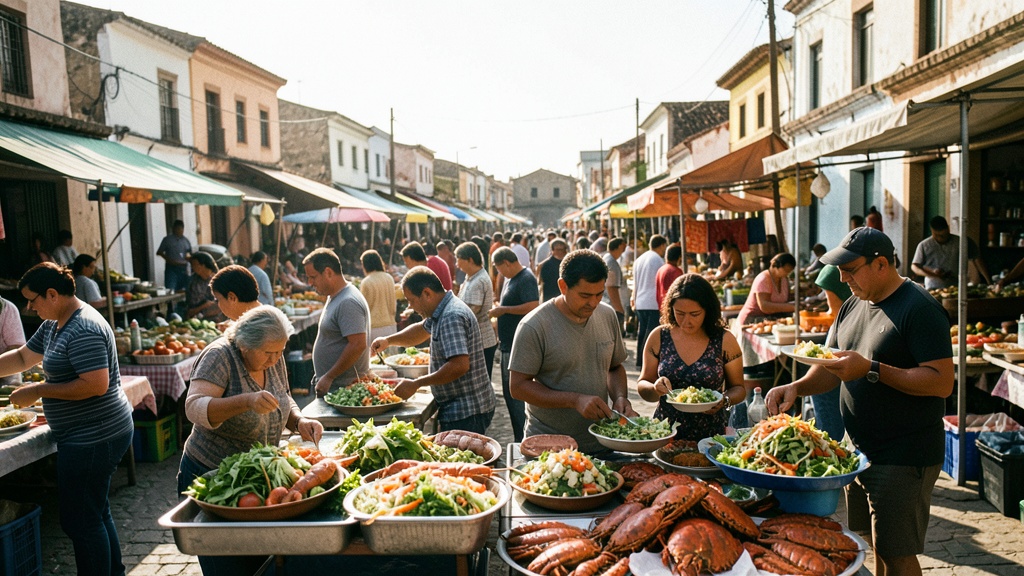Naranjal celebró su décimo festival gastronómico con cangrejo rojo y ensalada gigante