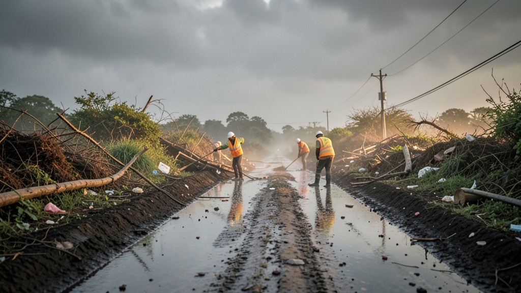 Prefecto Encalada supervisa acciones en Balao tras 207 mm de lluvia