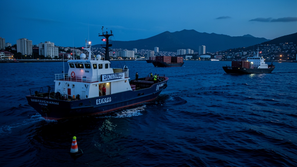 Policía desarticula red de contrabando de combustible en alta mar en Esmeraldas