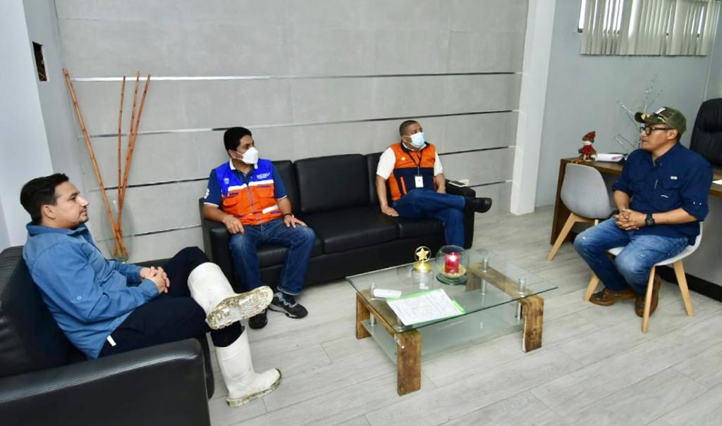 Equipes técnicos de Riesgos trabajan con Molina ante crecida del Balao