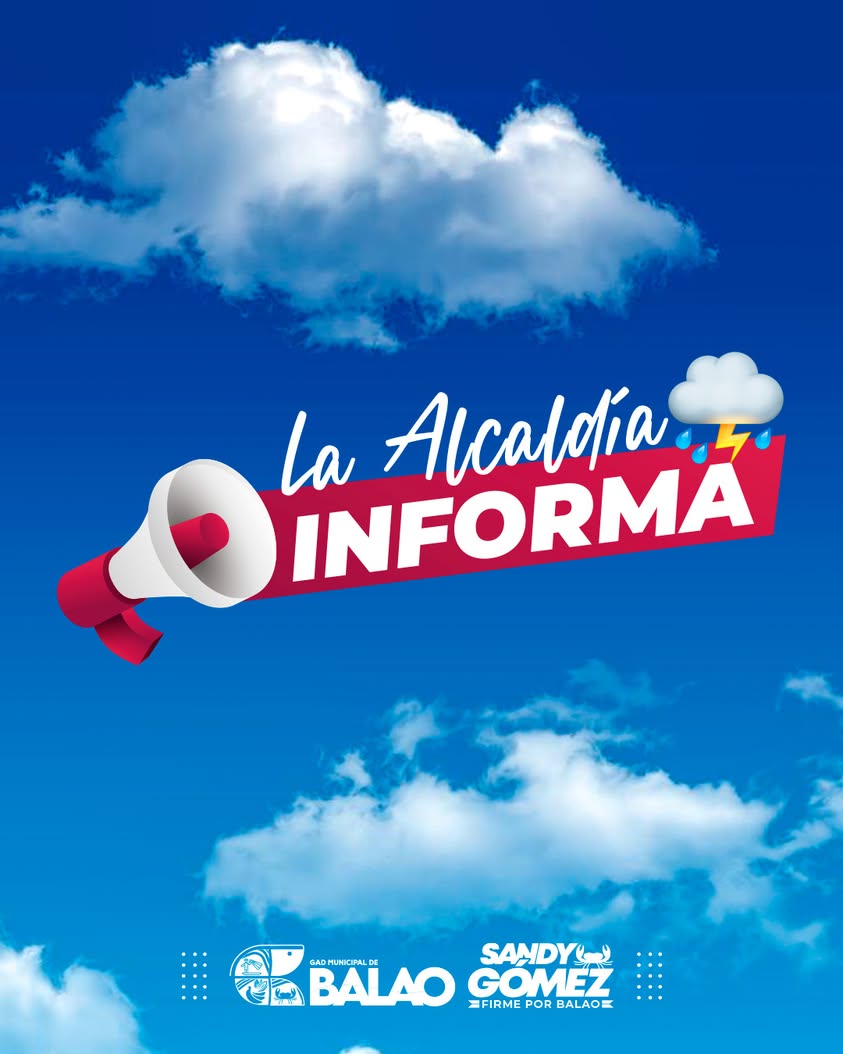 INAMHI advierte sobre clima inestable para Balao y Guayas