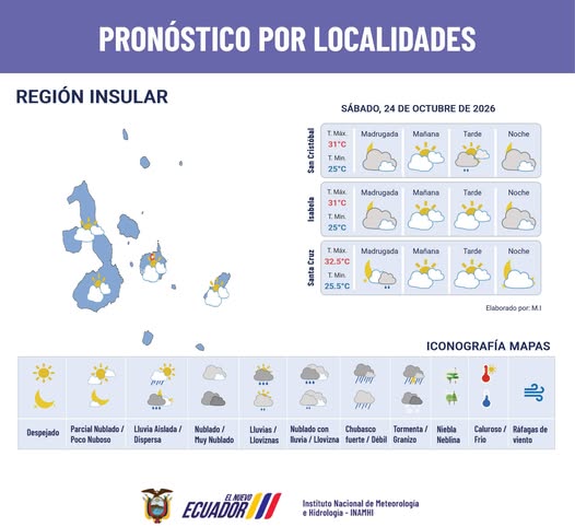 INAMHI emite alerta naranja por lluvias en Balao este sábado 24 de octubre