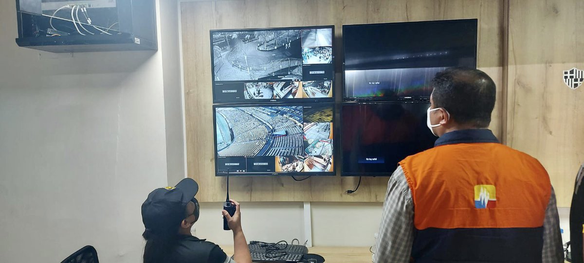 Seguridad en el estadio: Puesto de Mando Unificado verificó el plan durante el partido