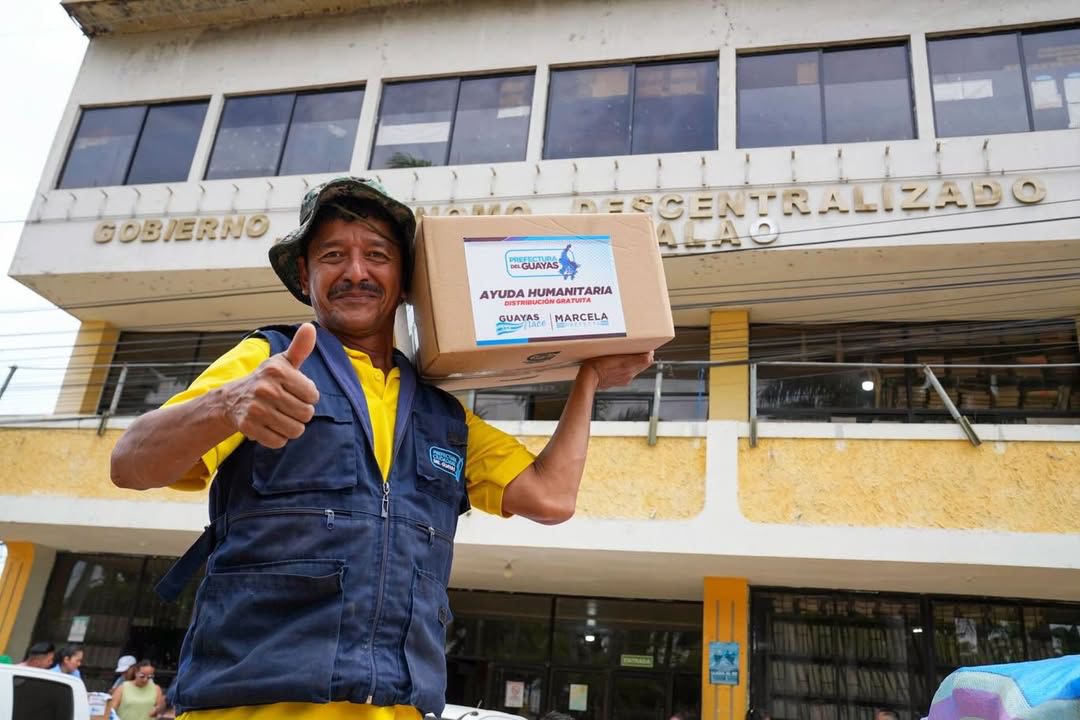 Prefectura del Guayas mantiene operativos en Balao tras desborde del río